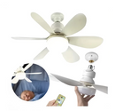 Ventilador de Teto PRO - Super LED Lâmpada E27 Controle Remoto Luminária [Produto Original loja Mavo]
