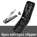 Ouriner 6-18Pcs Portable Manicure Sets Pedicure Kits Bright