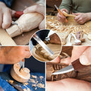 Jeu d'outils de sculpture sur bois avec couteau à sculpter les détails