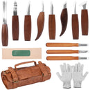 Jeu d'outils de sculpture sur bois avec couteau à sculpter les détails