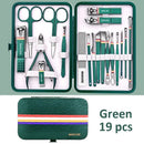 Ouriner 6-18Pcs Portable Manicure Sets Pedicure Kits Bright