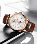 Men's Watches Waterproof Watch for Men Chronograph Fashion Quartz