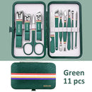 Ouriner 6-18Pcs Portable Manicure Sets Pedicure Kits Bright