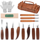 Jeu d'outils de sculpture sur bois avec couteau à sculpter les détails