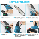 4"/6" Cordless Wood Cutter Chainsaw with 2x Power Batteries (Copy)