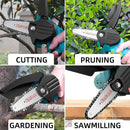 4"/6" Cordless Wood Cutter Chainsaw with 2x Power Batteries (Copy)